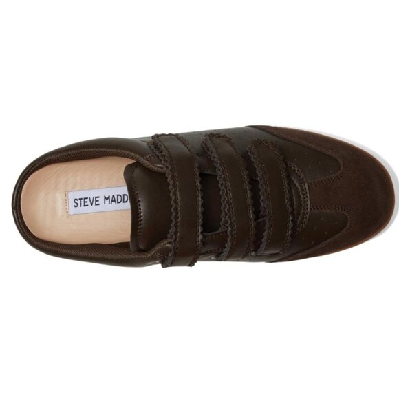 NEW STEVE MADDEN Memento Slip On Sneaker Mules DARK BROWN for women 725 3m2 - Picture 8 of 8